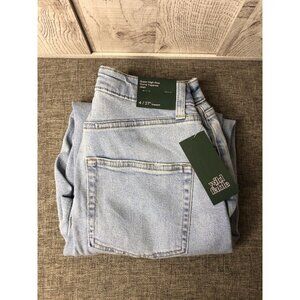 Womens Wild Fable Super High Rise Curvy Tapered Denim Blue Jeans Size 4